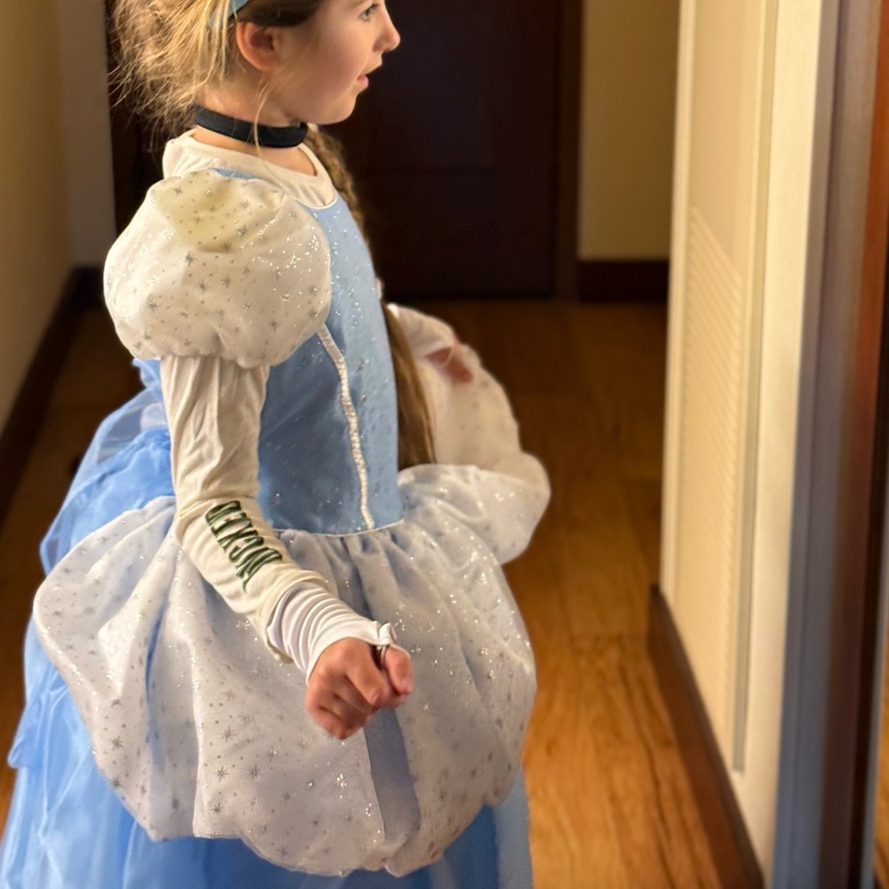 Sparkling Blue and White Kids Costume